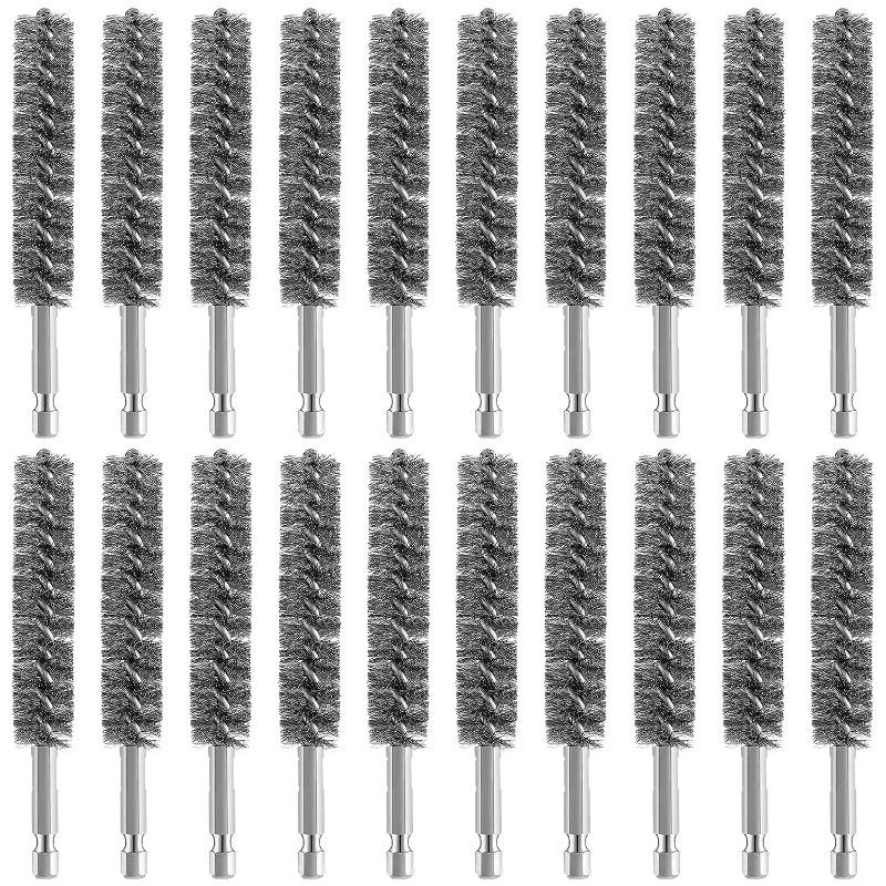 

Щетка для отверстий из нержавеющей стали Щетка из нержавеющей стали Щетка для чистки электродрели Проволочная щетка Щетка из нержавеющей стали (6 штук)