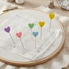 200 PIÈCES/BOÎTE Multicolore Épingle Fixe Cœurs d'Amour Épingles de Quilting Marqueur de Couture Aiguille Loisirs Créatifs