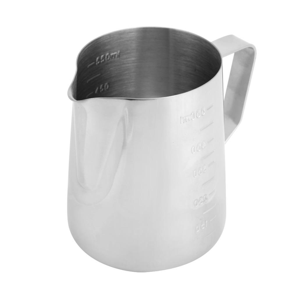 Stainless Steel Milk Frothing Cup Sharp Spout Milk Frothing Jug Steaming Pitcher  Cappuccino Making