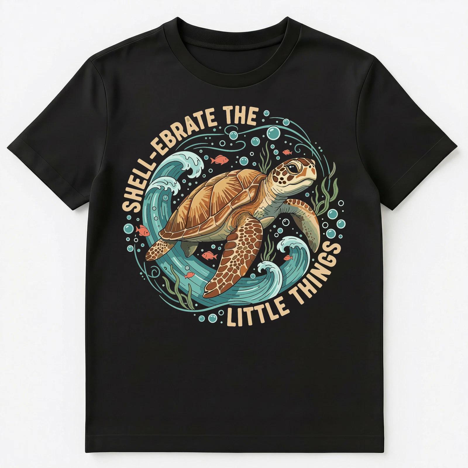 

Celebrate Natures Beauty Ocean Turtle Quote Unisex T-Shirt S