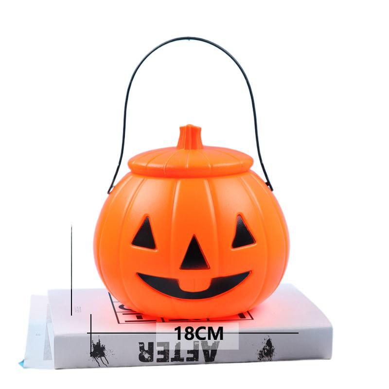 Children's Halloween Pumpkin Lantern Candy Basket - Trick-or-Treat Toy & Decoration