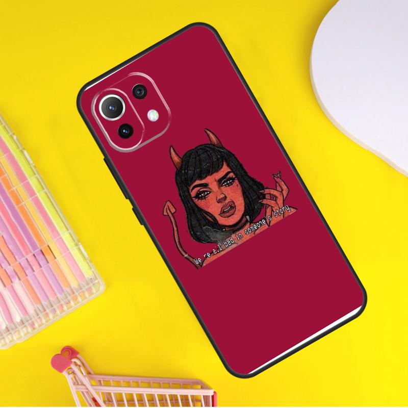 Lovely Bad Devil Girl Cover For Xiaomi 14 Ultra 13 11T 12T 13T 14T Pro POCO X7 X6 Pro X3 X5 F3 F5 M6 F6 Pro Case
