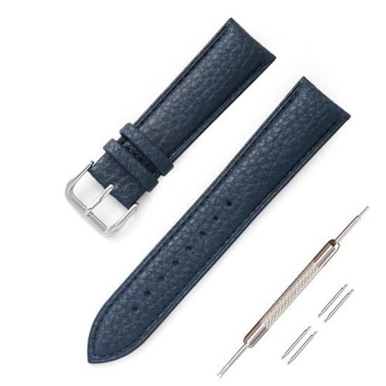 Jumpsunfun Watch Band 12mm24mm Genuine Leather Strap Calf Wristwatch Replacement Belt (Instruction Manual Tool Spring Bar Included)