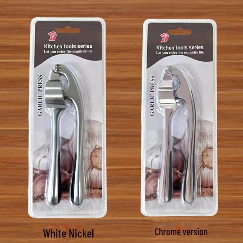 Manuell hvitløkspresse og stamper for kjøkkenbruk