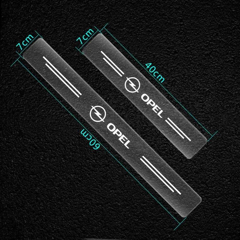 BSXU8 Car Scratchproof Car Threshold Transparent Sticker For Opel Corsa Astra Insignia Vectra Zafira Meriva Mokka Grandland Vivaro