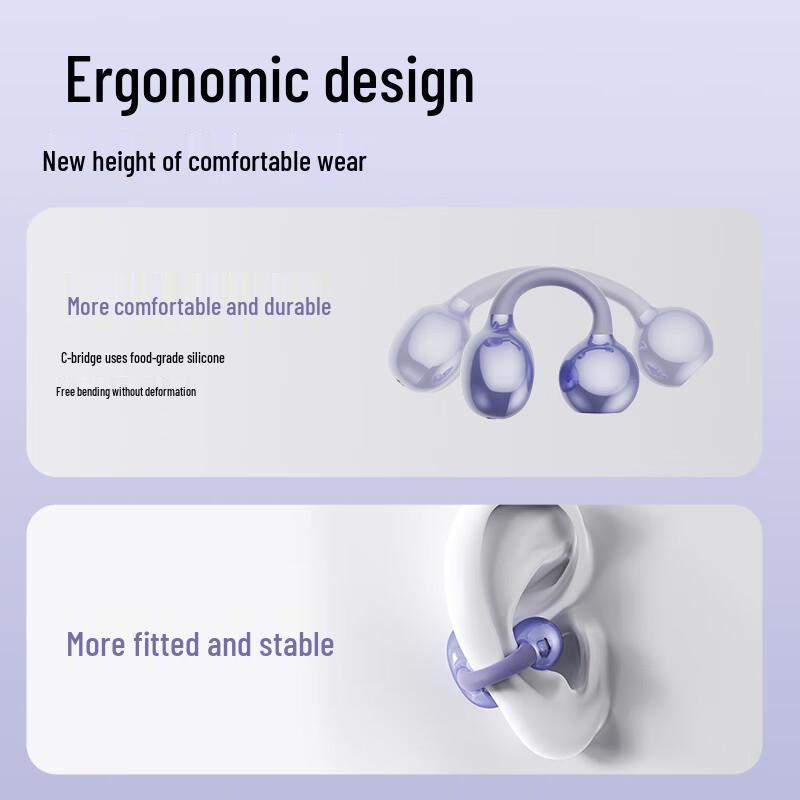 YOMO Q72 Open-Ear Clip Bluetooth Sport Headphones