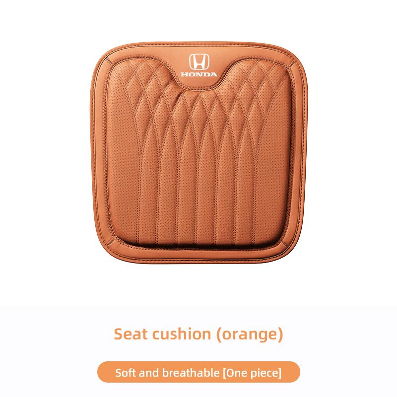 Nappa Leather Car Seat Cover Four Season Cushion Lumbar Pillow For Honda Civic Accord Fit Jazz Pilot CRV Odyssey Passport City JS1