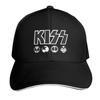 Kiss Rockband Logo Kappe Mode Lässig Baseballkappen Verstellbarer Hut Hip Hop Sommer Unisex Baseballmützen
