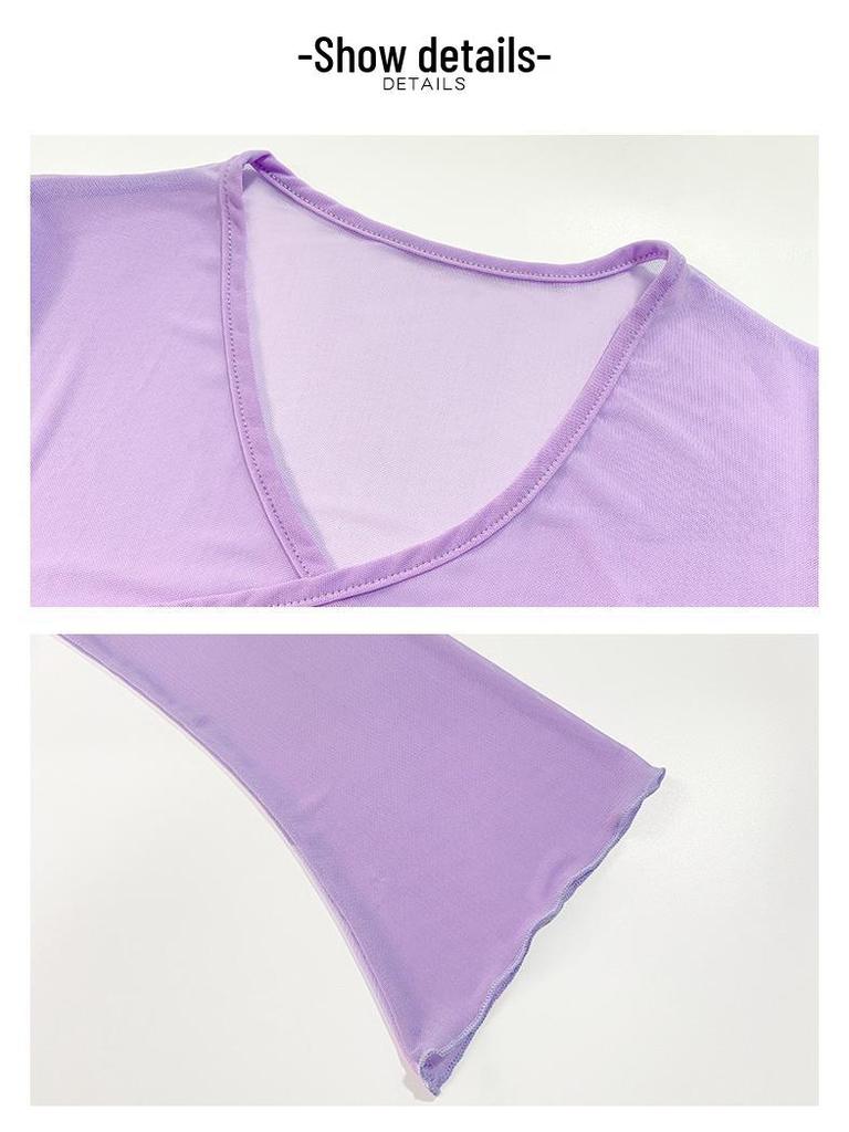 2025 New Chinese Classical Dance Gauze Top for Training and Performances