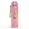 1PC God Is Good All The Time Quote Print 750ml Color Plastic Sports Water Bottle Leakproof Flip Straw Lid Suitable for Sports Office Home Use
