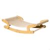 Cat Lounge with Wooden Frame Textured Scratcher Wear-Resistant