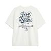Li Ning Badfive Letter Rundhals Atmungsaktiv Weich Bequem Locker Kurzarm T-Shirt Herren T-Shirts Off-White AHSV651-1