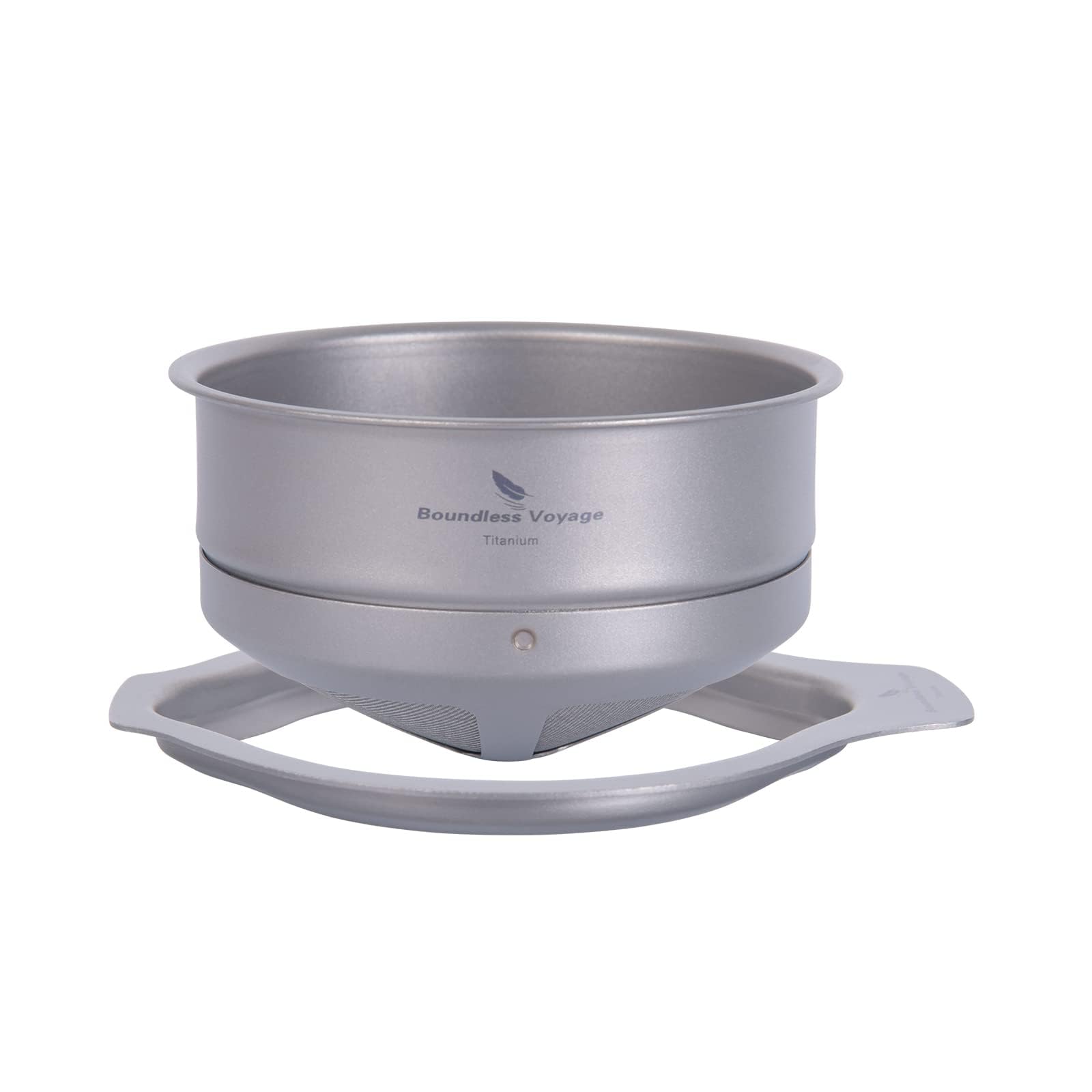 Boundless Voyage Titanium Coffee Dripper, No Paper Filters Needed, Coffee Filter Holder, 1-4 Cup Capacity, Paperless Coffee Drip, Mesh Filter, Lightwe