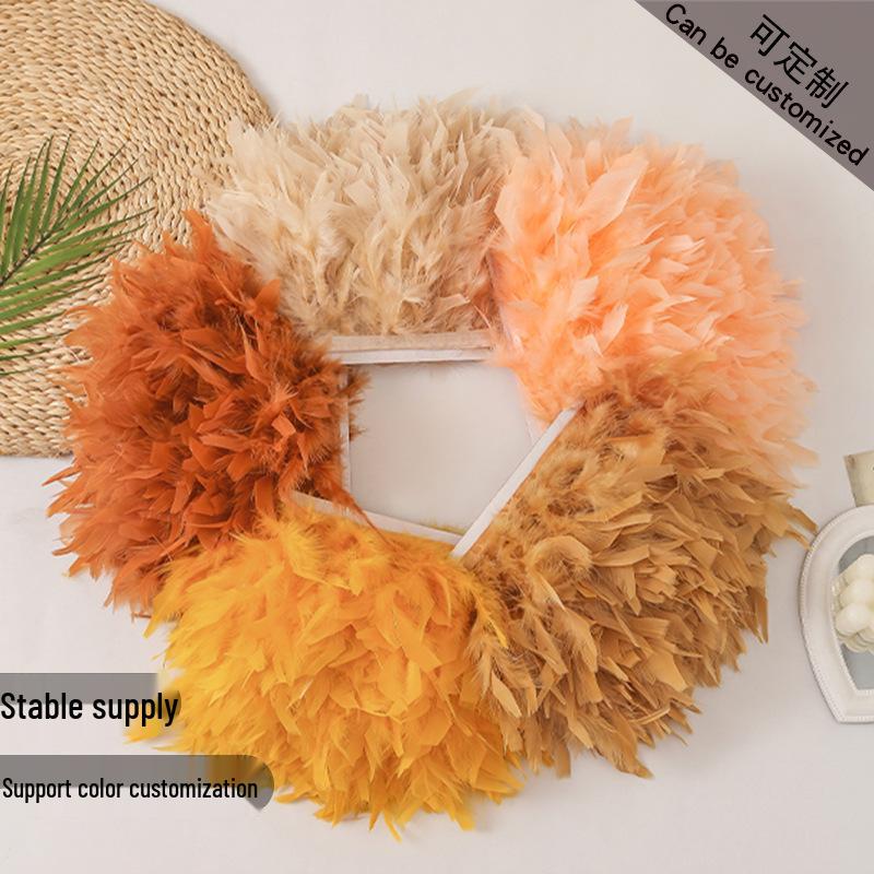 10-15CM Turkey Feather Trim for Clothing, DIY, and Jewelry Decor
