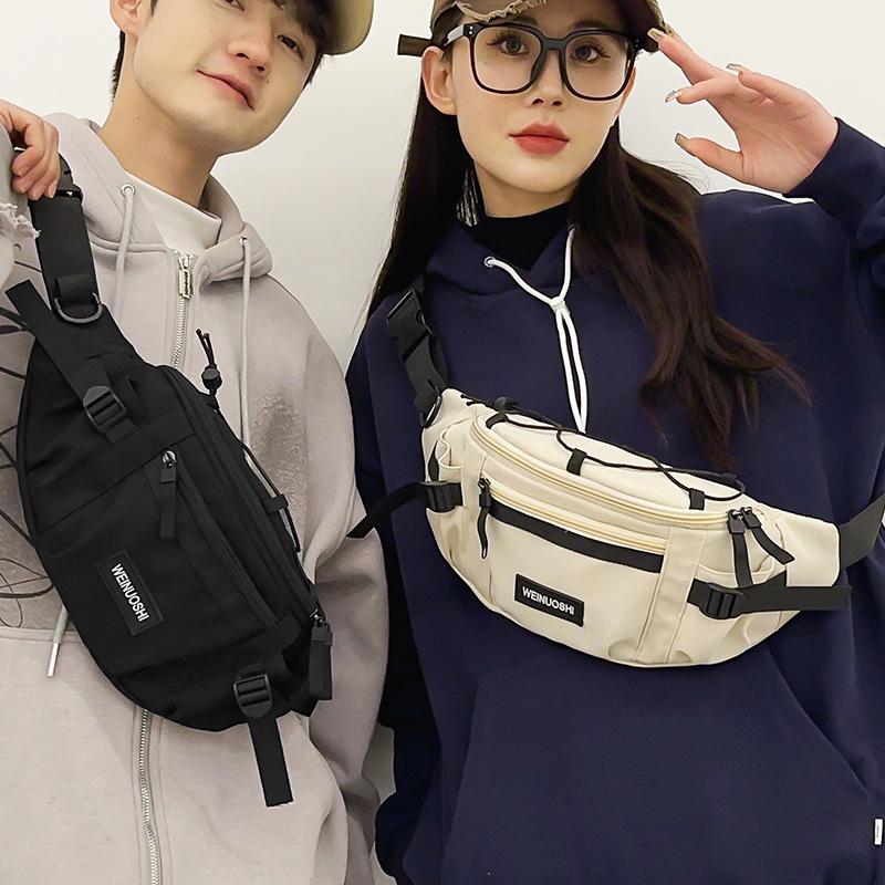 

Chest Bag Women s Waist Bag Sports Shoulder Bag Chest Letters Men s Travel Light Bag One Shoulder Crossbody Bag