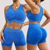 JYL Washed Frosted Yoga Set Hip Lifting ShorFitness