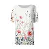Women's Retro Printed Fashion Casual Round Neck Short Sleeve T-Shirt Top