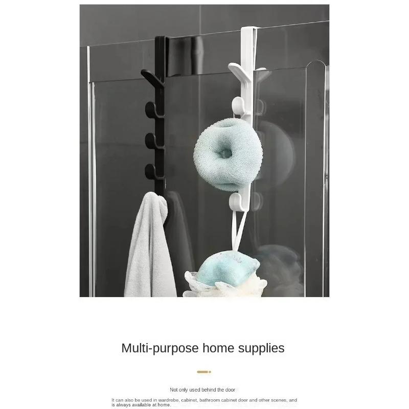 Wielofunkcyjny Kreatywny 5 Haczyków Przenośna Garderoba Wieszak na Okrycia Wierzchnie Kuchnia Łazienka Za Drzwiami Wieszak na Ręczniki Haczyki do Przechowywania