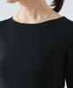 Nano Universe Washable High Twist Boat Neck Rib Size M Yellow Knit, Women's, (061), (669-5122302)