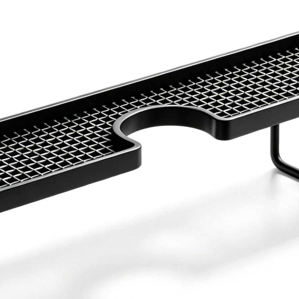 Bathroom Counter Shelf Draining Anti Slip Faucet Shelf Heavy Duty Hollow Out No Drill Bathroom Shelf Bathroom Sink Organizer