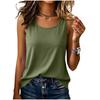 Women Sleeveless Round Neck Loose Fit Casual Tank Top Soft Lightweight Pullover Basic Vest for Daily Wear Work Travel