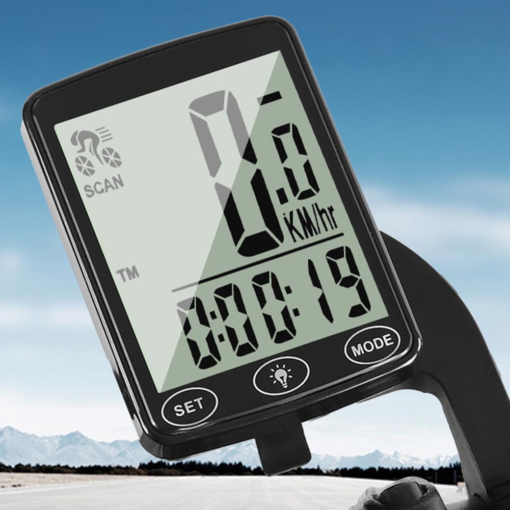 Wireless Bike Computer Waterproof Mountain Bike Speedometer with Backlight & Multi-Functions Bicycle Odometer for Road Bike MTB