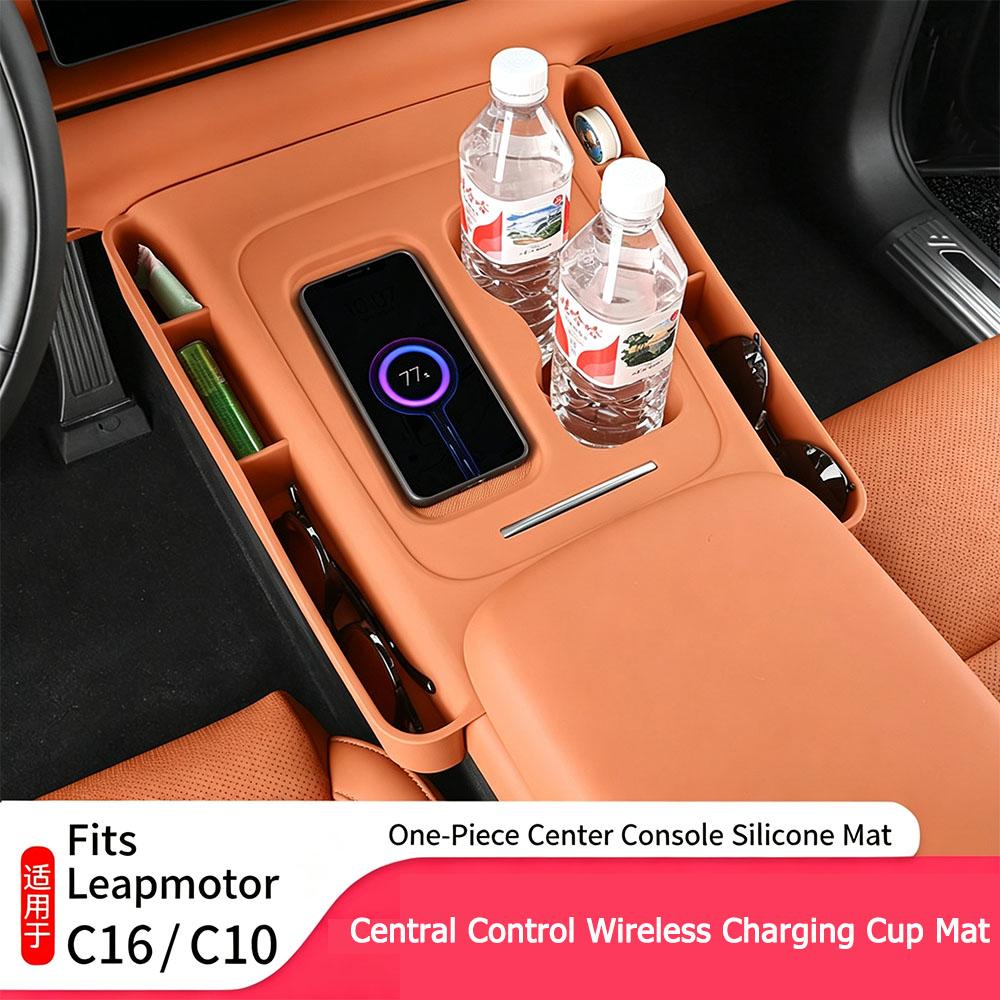 For Leapmoto C10/C16 Wireless Charging Protection Cover, Central Control Cup Holder Pad, Upgraded interior accessories