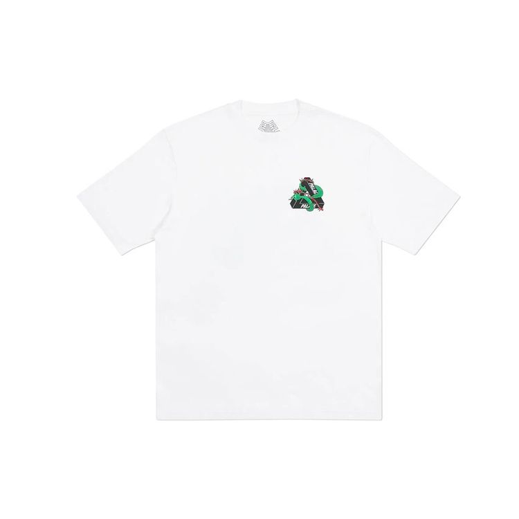 Palace Hesh Mit Fresh Serpent Logo Short Sleeve T-Shirt Unisex Tops White PAL-FW20-01