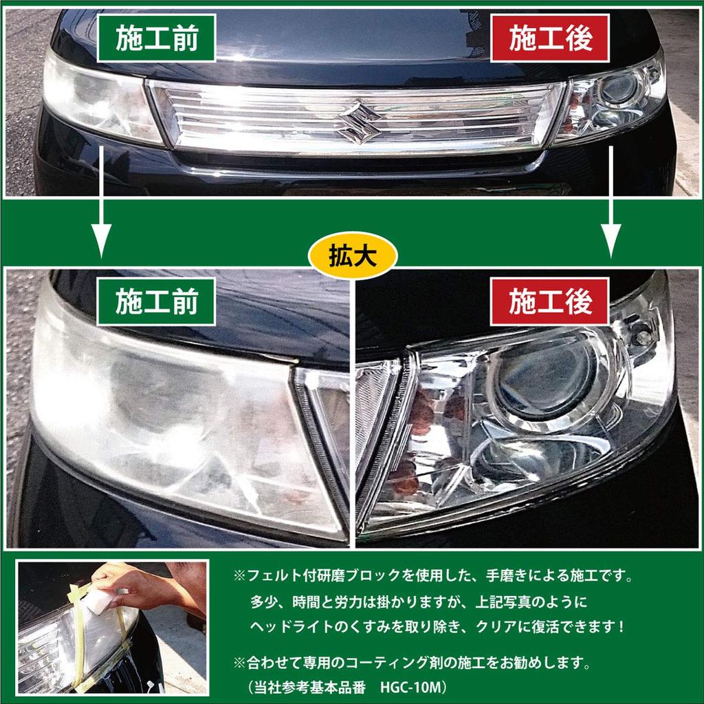 Fully Professional Headlight Compound Cleaner with Cerium Removes yellowing and dullness from Compatible with mechanical polishing or hand polishing