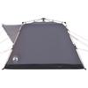 4 Person Camping Tent in Grey and Orange with Quick Release System