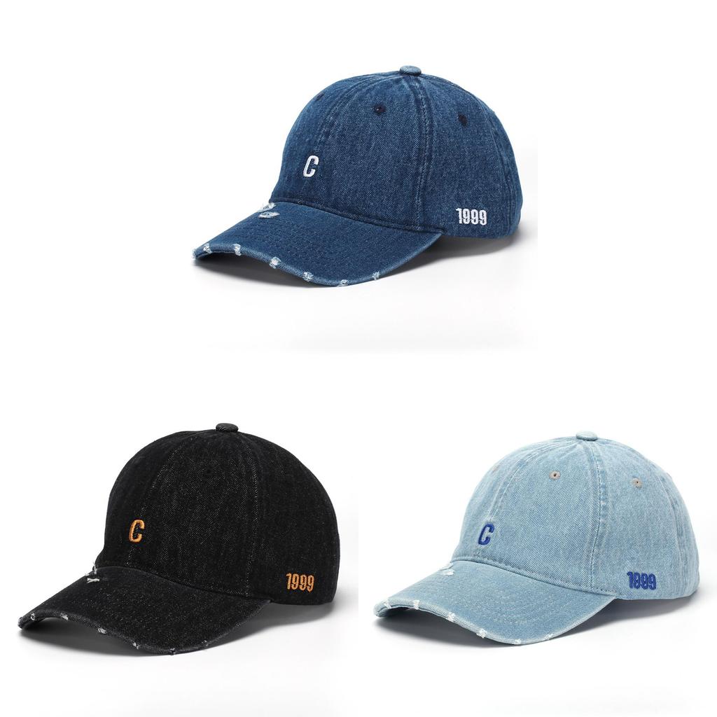 Letter C Embroidered Baseball Cap With Sun Protection For Casual Spring Wear