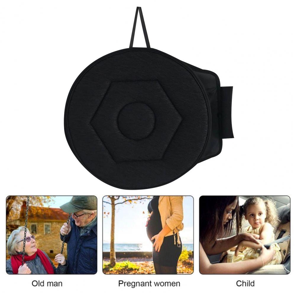 Autositzkissen Älterenunterstützung Drehsitzkissen mit Ergonomischem Design Waschbarer Bezug Bequemes Autozubehör für Schmerzen