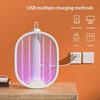Foldable Electric Mosquito Killer Fly Swatter Trap Usb Rechargeable Mosquito Light Insect Killer With Uv Light