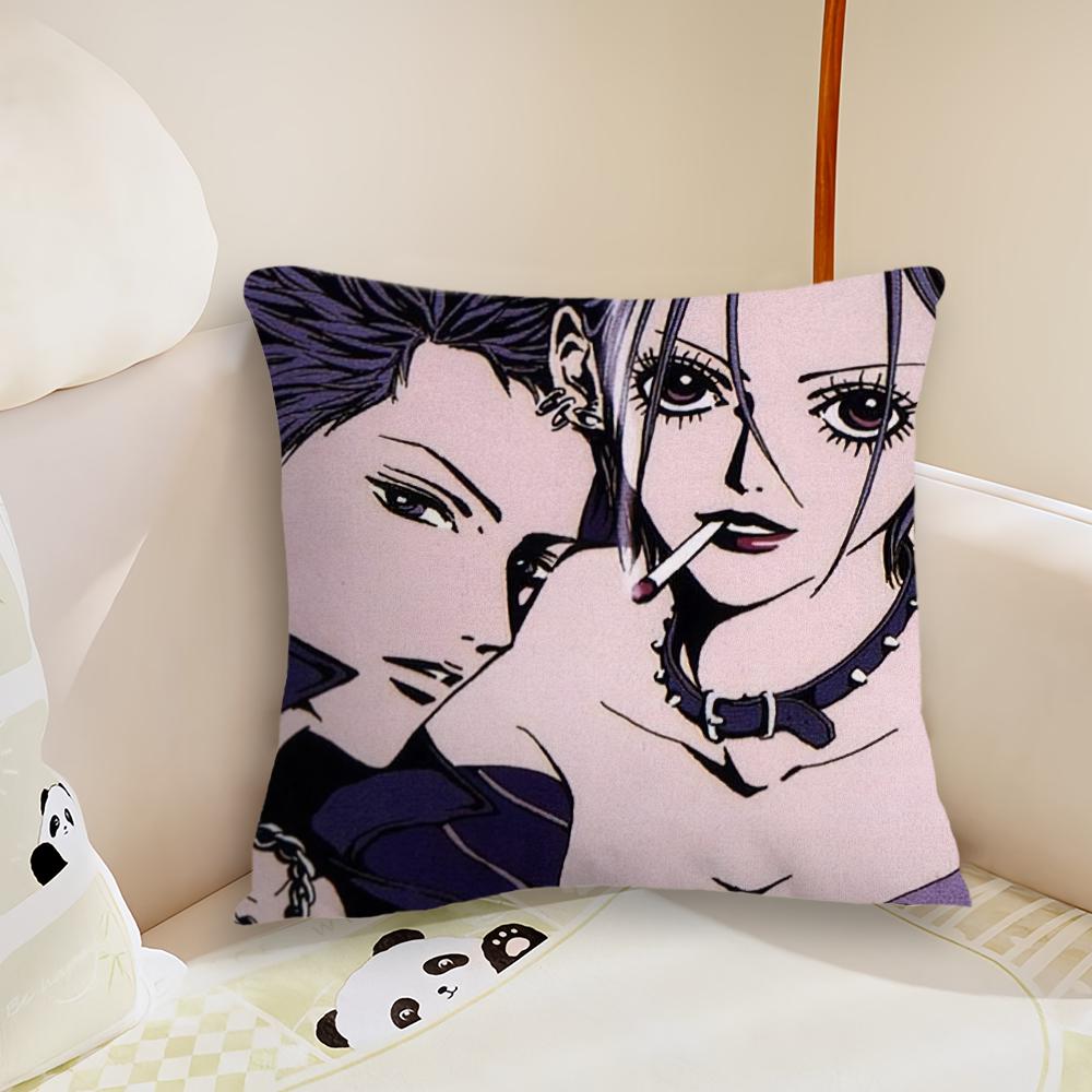 Hot Anime Luxury N-NANA Pillow Case Living Room Sofa Cushion Cover Suitable For Home Bedroom Room Decoration