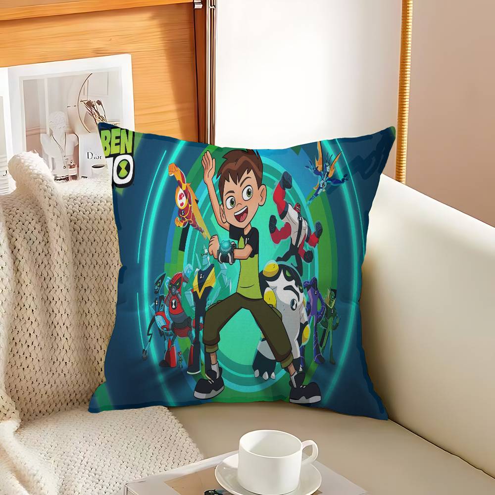 Anime B-Ben 10 Personalized Picture Text Home Decorative Pillows Household Gifts 45x45cm