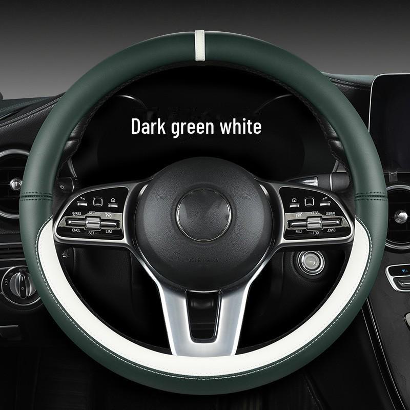 Panappi Cross-border Car Steering Wheel Cover In Various Colors for Medium-Sized Handles, Protects Car Steering Wheel from Wear and Tear.