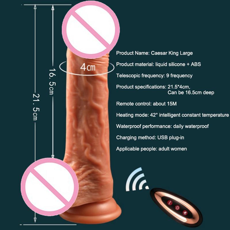 Thrusting Dildo Vibrator Sex Toys Realistic Dildos For G Spot Anal Stimulation Remote Control Penis Adult Toy For Women Couple