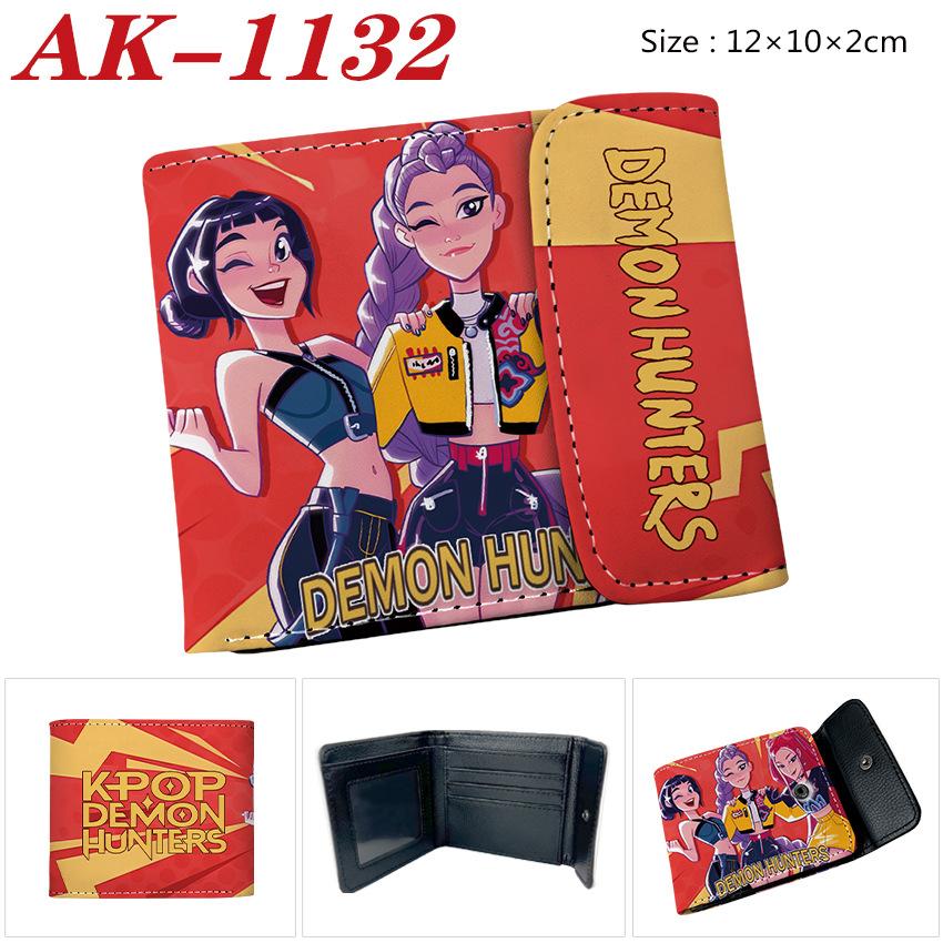 Anime Cartoon Rumi Zoey Demon Hunters PU Leather Wallet Card Bag Birthday Gift