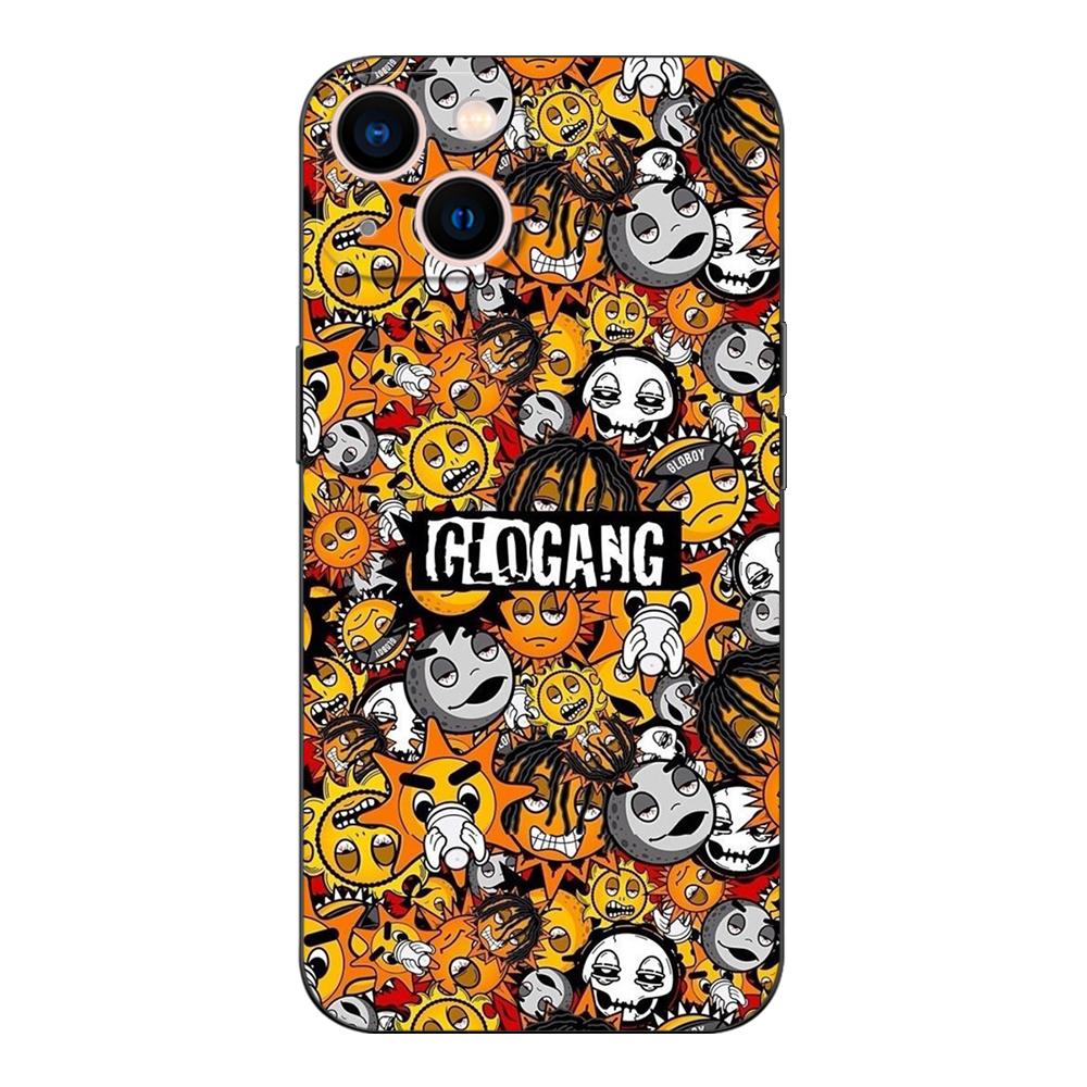 Black tpu case for iphone 5 5s se 2020 6 6s 7 8 plus x 10 XR XS 11 12 13 mini pro MAX back cover Fundas Glo Gang Chief Keef Capa