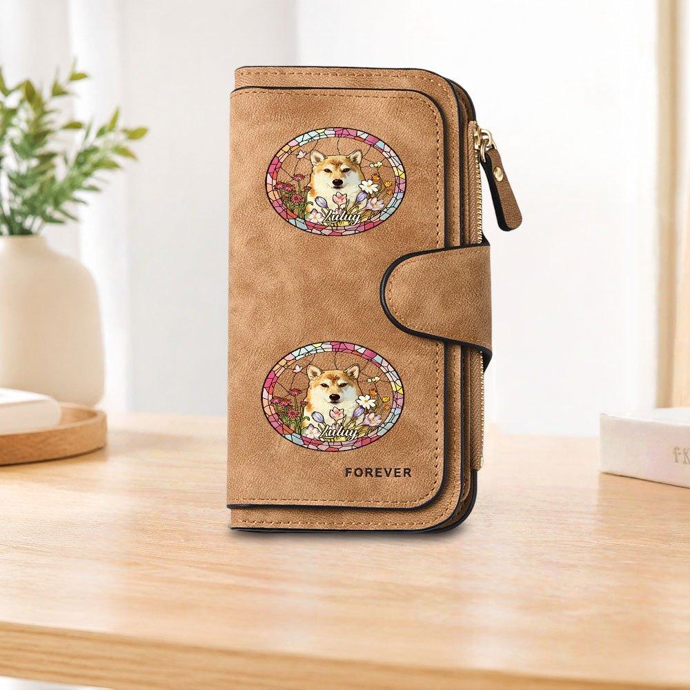 Shiba Inu Luluy Long Zipper Wallet, Large Capacity Card Holder, Unisex Clutch Bag, Fashionable Zipper Coin Purse, Suitable for Daily Use, A Great