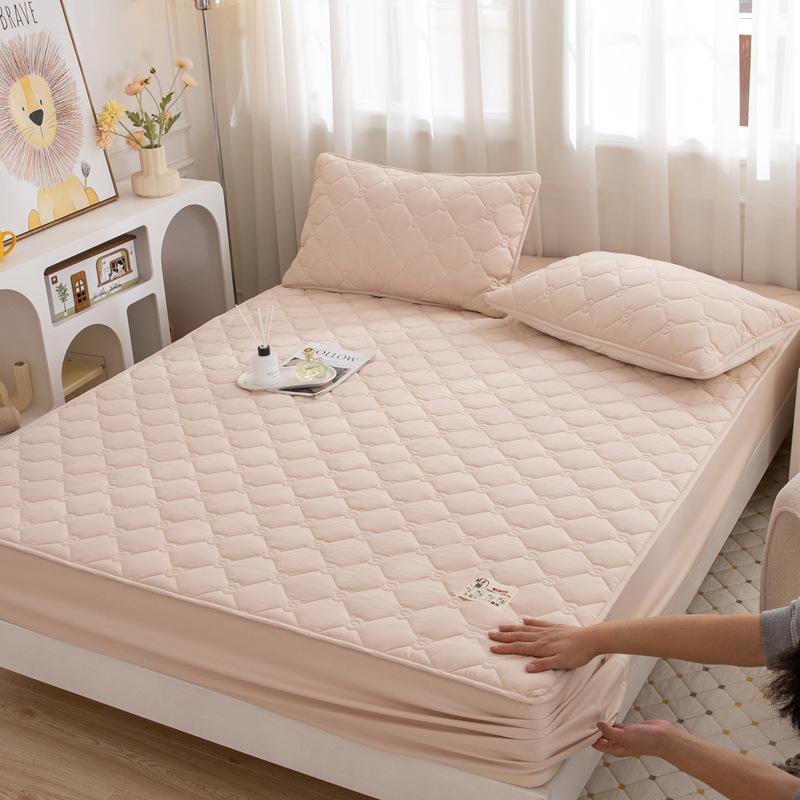 Maternal and Infant Grade Raw Cotton Padded Bed Sheet, Soybean Fiber Embroidered Mattress, and Mattress Cover with Simmons