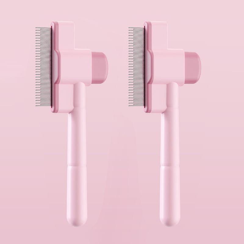 Things For Cats Grooming Brush Cat Accessories Self Cleaning Comb For Pet Hair Care Knot Remover And Floating Hair Tool