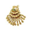 Vintage Ethnic Peacock Pendant Necklace with Enamel and Gold Accents - Retro Phoenix Design