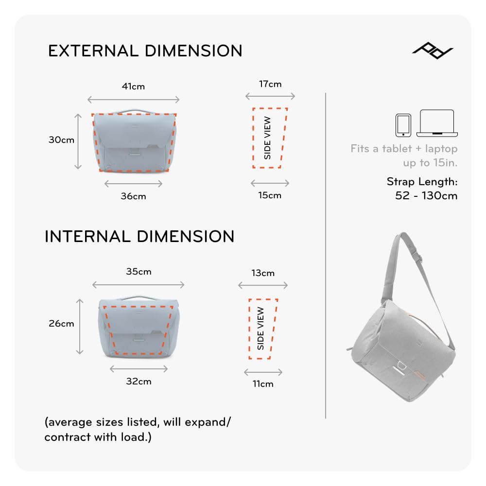 Peak Design Everyday Messenger 13L (BEDM-13-KP-3) Kelp