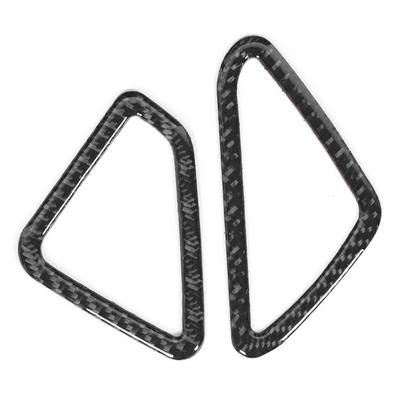 2Pcs Dashboard Air Vent Outlet Cover Trim Carbon Fiber Sticker Fit for X5 X6 F15 F16 14‑17 RHD