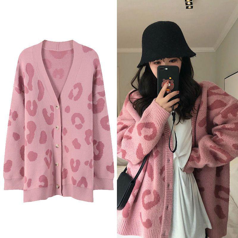 

Women s Oversized Knitted Cardigan - Spring to Autumn Sweater One Size