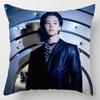 Kpop 18in Bts Bangtan Boys Cushion Cover Decorative Soft Pillow Case Peach Skin