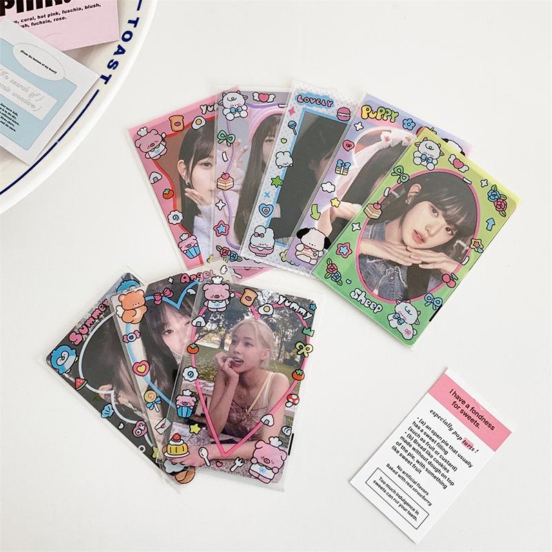 20 ks Kawaii Průhledné Kpop Obaly na karty 3palcové Pouzdro na karty Obaly na fotokarty Ochranný úložný sáček na fotografie idolů