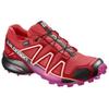 Salomon Speedcross 4 Gtx Comfortable Durable Waterproof Low Top Trail Running Shoes Women sneaker Red 394666