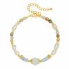 Collier Bracelet en Perles d'Aventurine Naturelle et de Perle